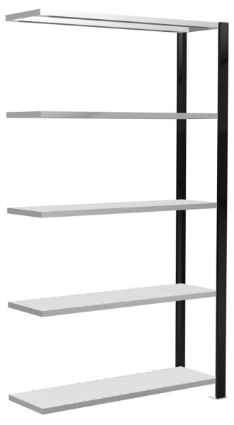 SCHULTE Anbau-Schwerlastregal 36004-S schwarz 100,0 x 30,0 x 180,0 cm