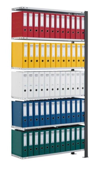SCHULTE Anbau-Schwerlastregal 36010-S schwarz 100,0 x 30,0 x 200,0 cm