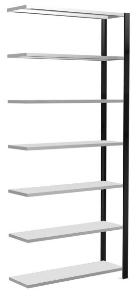 SCHULTE Anbau-Schwerlastregal 36016-S schwarz 100,0 x 30,0 x 230,0 cm