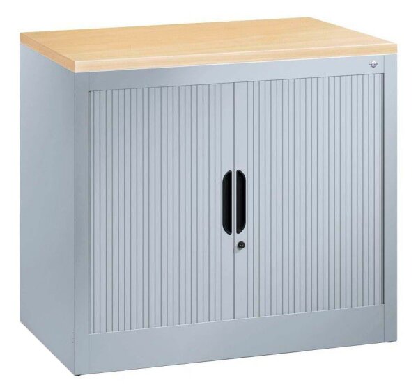 CP Omnispace Rollladenschrank silber 1 Fachboden 80,0 x 42,0 x 72,0 cm