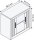 CP Omnispace Rollladenschrank silber 1 Fachboden 80,0 x 42,0 x 72,0 cm