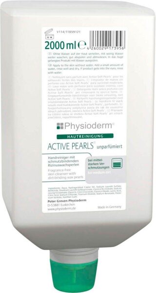 Physioderm® ACTIVE PEARLS® unparfümiert Handreiniger 2 l, 1 St.