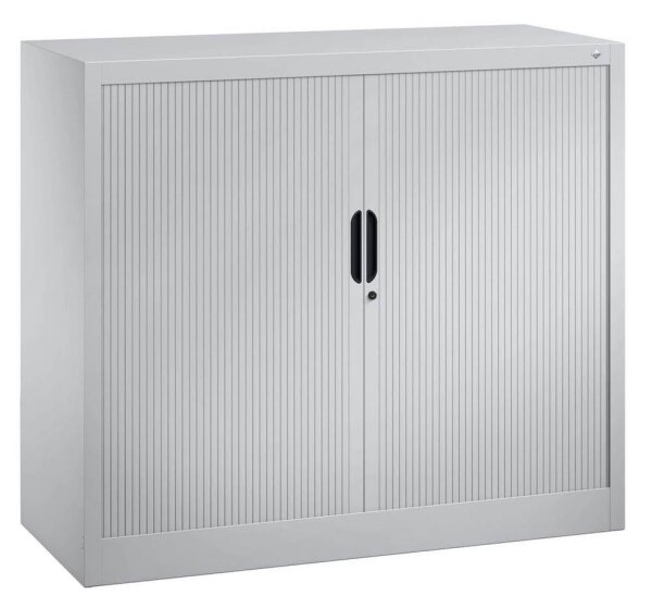 CP Omnispace Rollladenschrank silber 2 Fachböden 120,0 x 42,0 x 103,0 cm
