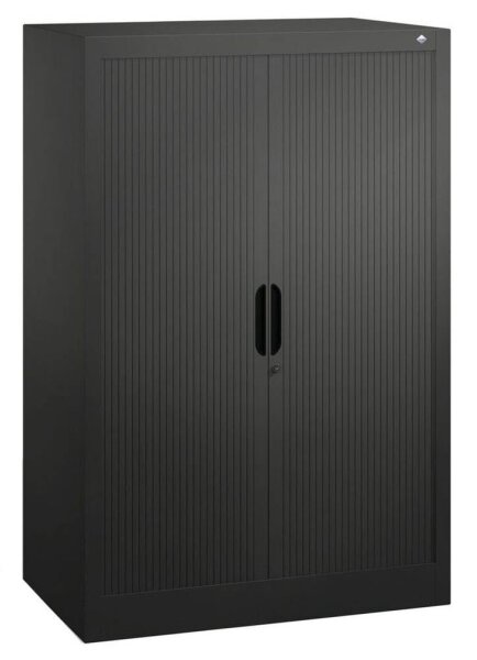 CP Omnispace Rollladenschrank schwarzgrau 2 Fachböden 80,0 x 42,0 x 123,0 cm