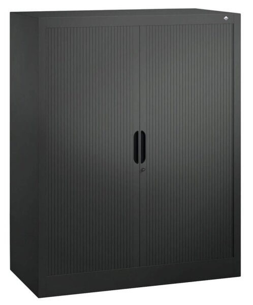 CP Omnispace Rollladenschrank schwarzgrau 2 Fachböden 100,0 x 42,0 x 123,0 cm