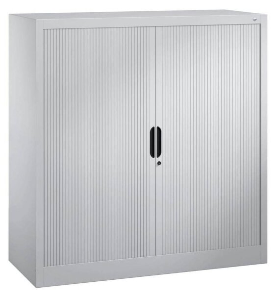 CP Omnispace Rollladenschrank silber 2 Fachböden 120,0 x 42,0 x 123,0 cm