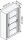 CP Omnispace Rollladenschrank lichtgrau 3 Fachböden 100,0 x 42,0 x 166,0 cm