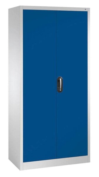 CP Stahlschrank C 2000 Acurado 9280-000 S10743 lichtgrau, enzianblau 4 Fachböden 93,0 x 50,0 x 195,0 cm, aufgebaut, 1 St.