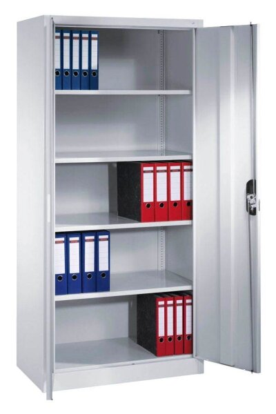 CP Stahlschrank C 2000 Acurado 9280-000 S10766 lichtgrau, weißaluminium 4 Fachböden 93,0 x 50,0 x 195,0 cm, aufgebaut, 1 St.