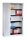 CP Omnispace Rollladenschrank silber 4 Fachböden 100,0 x 42,0 x 198,0 cm