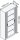 CP Omnispace Rollladenschrank silber 4 Fachböden 100,0 x 42,0 x 198,0 cm