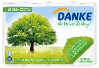 DANKE Küchenrollen 3-lagig, 4 Rollen