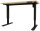 BISLEY E-StarterTech elektrisch höhenverstellbarer Schreibtisch kendal eiche rechteckig, T-Fuß-Gestell schwarz 120,0 x 60,0 cm
