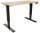 BISLEY E-StarterTech elektrisch höhenverstellbarer Schreibtisch kendal eiche rechteckig, T-Fuß-Gestell schwarz 120,0 x 60,0 cm