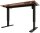 BISLEY E-StarterTech elektrisch höhenverstellbarer Schreibtisch lincoln walnuss rechteckig, T-Fuß-Gestell schwarz 120,0 x 60,0 cm