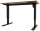 BISLEY E-StarterTech elektrisch höhenverstellbarer Schreibtisch lincoln walnuss rechteckig, T-Fuß-Gestell schwarz 120,0 x 60,0 cm