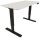 BISLEY E-StarterTech elektrisch höhenverstellbarer Schreibtisch weiß rechteckig, T-Fuß-Gestell schwarz 120,0 x 60,0 cm