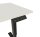 BISLEY E-StarterTech elektrisch höhenverstellbarer Schreibtisch weiß rechteckig, T-Fuß-Gestell schwarz 120,0 x 60,0 cm