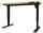 BISLEY E-StarterTech elektrisch höhenverstellbarer Schreibtisch ahorn rechteckig, T-Fuß-Gestell schwarz 120,0 x 60,0 cm