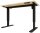 BISLEY E-StarterTech elektrisch höhenverstellbarer Schreibtisch ahorn rechteckig, T-Fuß-Gestell schwarz 120,0 x 60,0 cm