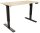 BISLEY E-StarterTech elektrisch höhenverstellbarer Schreibtisch ahorn rechteckig, T-Fuß-Gestell schwarz 120,0 x 60,0 cm