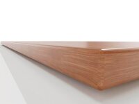 BISLEY E-StarterTech elektrisch höhenverstellbarer Schreibtisch lincoln walnuss rechteckig, T-Fuß-Gestell weiß 120,0 x 60,0 cm