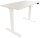 BISLEY E-StarterTech elektrisch höhenverstellbarer Schreibtisch lichtgrau rechteckig, T-Fuß-Gestell weiß 140,0 x 80,0 cm