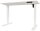 BISLEY E-StarterTech elektrisch höhenverstellbarer Schreibtisch lichtgrau rechteckig, T-Fuß-Gestell weiß 140,0 x 80,0 cm