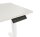 BISLEY E-StarterTech elektrisch höhenverstellbarer Schreibtisch lichtgrau rechteckig, T-Fuß-Gestell weiß 140,0 x 80,0 cm
