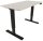 BISLEY E-StarterTech elektrisch höhenverstellbarer Schreibtisch lichtgrau rechteckig, T-Fuß-Gestell schwarz 160,0 x 80,0 cm