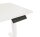 BISLEY E-StarterTech elektrisch höhenverstellbarer Schreibtisch weiß rechteckig, T-Fuß-Gestell weiß 140,0 x 80,0 cm