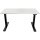 BISLEY E-WonderTech elektrisch höhenverstellbarer Schreibtisch weiß rechteckig, T-Fuß-Gestell schwarz 120,0 x 60,0 cm