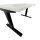 BISLEY E-WonderTech elektrisch höhenverstellbarer Schreibtisch weiß rechteckig, T-Fuß-Gestell schwarz 120,0 x 60,0 cm