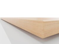BISLEY E-WonderTech elektrisch höhenverstellbarer Schreibtisch kendal eiche rechteckig, T-Fuß-Gestell weiß 180,0 x 80,0 cm