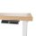 BISLEY E-WonderTech elektrisch höhenverstellbarer Schreibtisch kendal eiche rechteckig, T-Fuß-Gestell weiß 180,0 x 80,0 cm