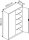 CP Stahlschrank C 2000 Acurado 9480-000 S10823 feuerrot 4 Fachböden 120,0 x 50,0 x 195,0 cm, aufgebaut, 1 St.
