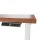 BISLEY E-WonderTech elektrisch höhenverstellbarer Schreibtisch lincoln walnuss rechteckig, T-Fuß-Gestell weiß 120,0 x 60,0 cm