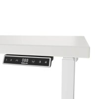 BISLEY E-WonderTech elektrisch höhenverstellbarer Schreibtisch weiß rechteckig, T-Fuß-Gestell weiß 120,0 x 60,0 cm