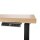 BISLEY E-WonderTech elektrisch höhenverstellbarer Schreibtisch kendal eiche rechteckig, T-Fuß-Gestell schwarz 120,0 x 60,0 cm