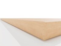 BISLEY E-WonderTech elektrisch höhenverstellbarer Schreibtisch ahorn rechteckig, T-Fuß-Gestell schwarz 120,0 x 60,0 cm