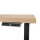 BISLEY E-WonderTech elektrisch höhenverstellbarer Schreibtisch ahorn rechteckig, T-Fuß-Gestell schwarz 120,0 x 60,0 cm