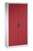 CP Stahlschrank 08920-00 S10110 lichtgrau, rubinrot 4 Fachböden 93,0 x 40,0 x 195,0 cm, aufgebaut, 1 St.