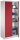 CP Stahlschrank 08921-00 S10112 lichtgrau, rubinrot 4 Fachböden 93,0 x 50,0 x 195,0 cm, aufgebaut, 1 St.