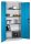 CP Stahlschrank 08920-00 S10096 lichtblau, lichtgrau 4 Fachböden 93,0 x 40,0 x 195,0 cm, aufgebaut, 1 St.
