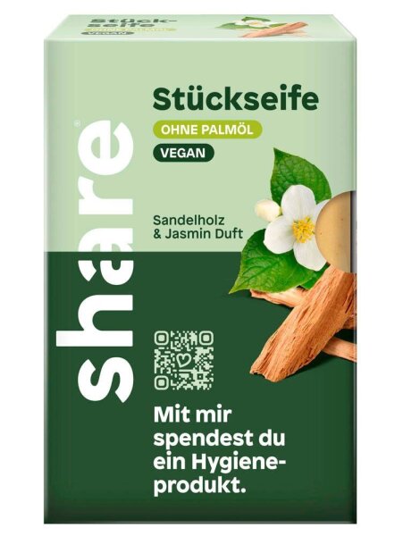 share Sandelholz & Jasmin Duft Feste Seife 100 g, 1 St.