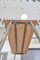 HAMMERBACHER Stehtisch-Set Meeting Point Industrial asteiche rechteckig, 4-Fuß-Gestell grau, 175,0 x 68,0 x 104,2 cm
