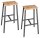 HAMMERBACHER Stehtisch-Set Meeting Point Industrial asteiche rechteckig, 4-Fuß-Gestell grau, 175,0 x 68,0 x 104,2 cm