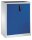 CP Stahlschrank 8521-000 S10139 lichtgrau, enzianblau 2 Fachböden 93,0 x 50,0 x 120,0 cm, aufgebaut, 1 St.
