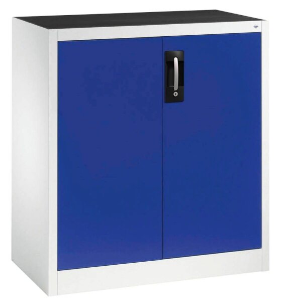 CP Stahlschrank 8821-000 S10203 lichtgrau, enzianblau 1 Fachboden 93,0 x 50,0 x 100,0 cm, aufgebaut, 1 St.