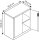 CP Stahlschrank 8821-000 S10200 lichtgrau 1 Fachboden 93,0 x 50,0 x 100,0 cm, aufgebaut, 1 St.